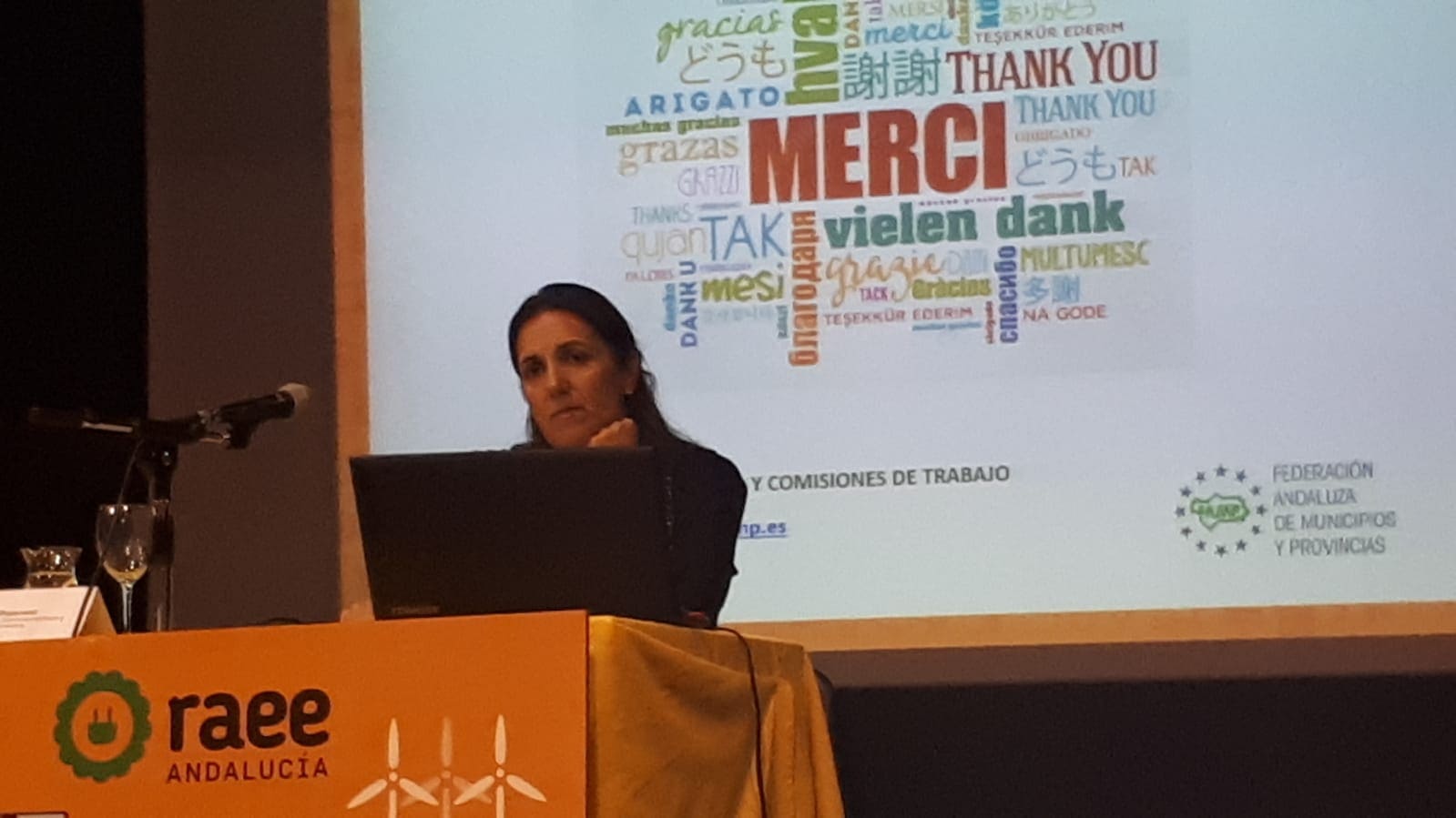 Carmen Moncada en Jornadas Técnicas RAEE Olula del Río (Almería)