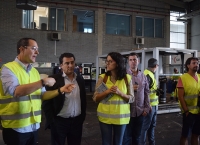 Visita a la planta de reciclaje de Recilec.