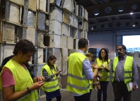 Visita a la planta de reciclaje de Recilec.