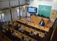 José María Montero durante su ponencia en el taller.